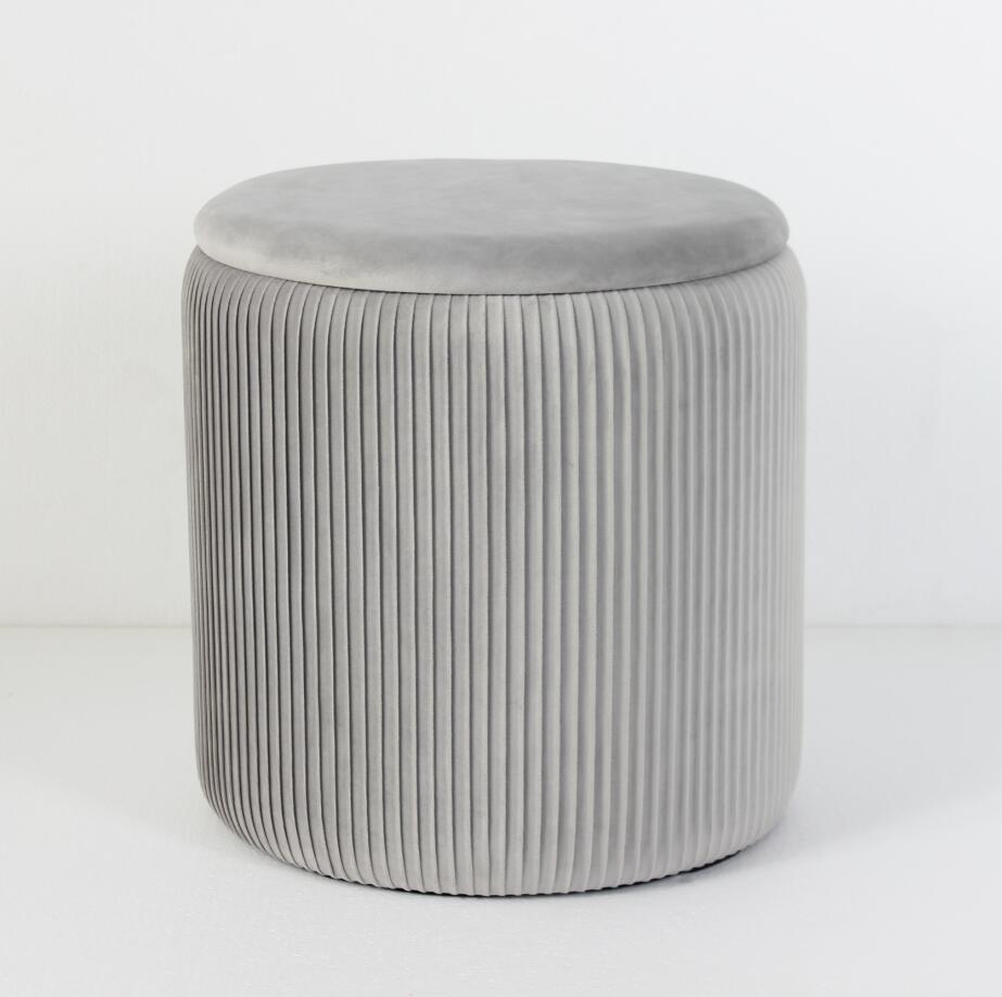 upholstered storage stool