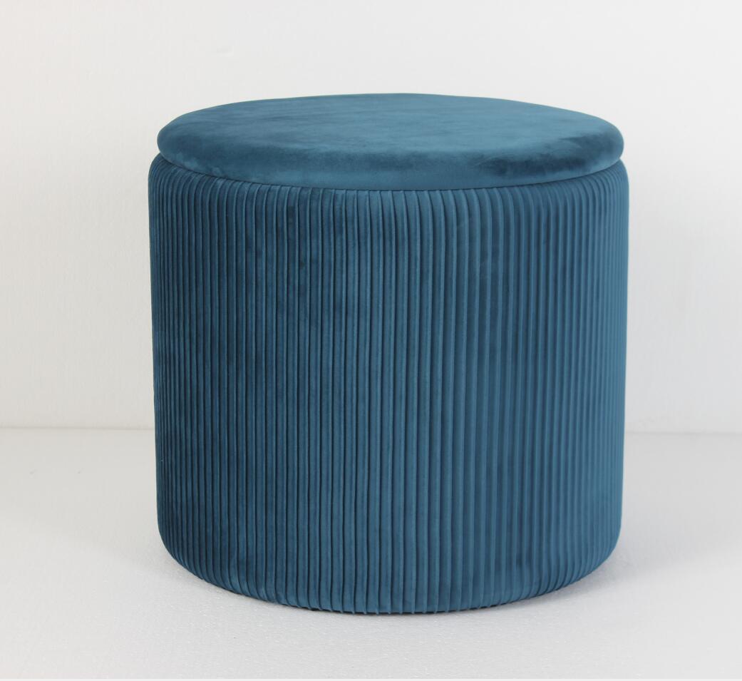 Upholstered storage stool