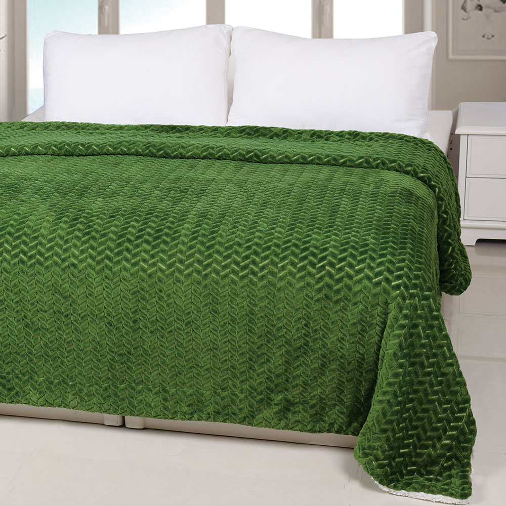 Jacquard Flannel & Sherpa Blanket