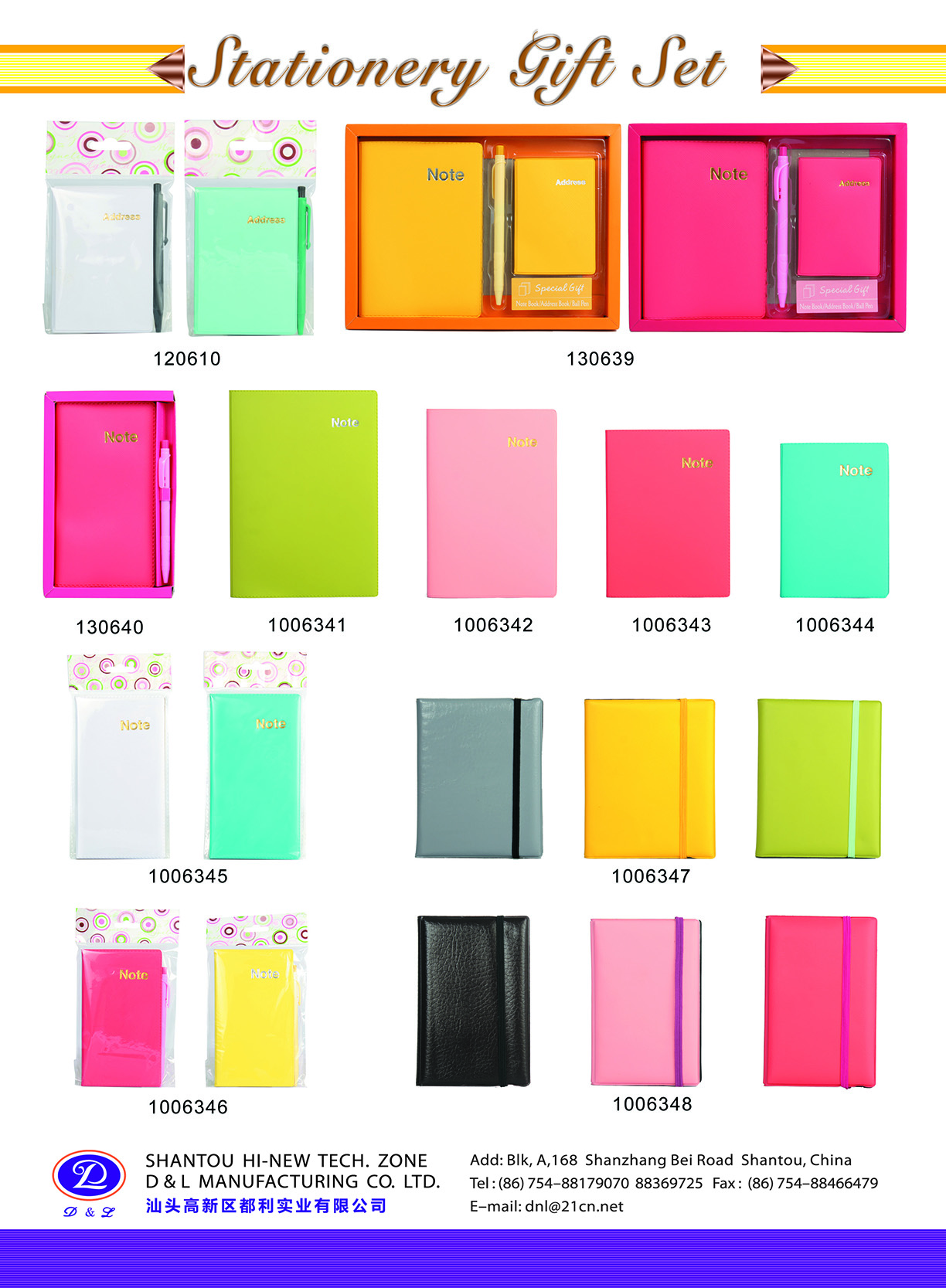 stationery-Notebook gift Arts box and Crafts box