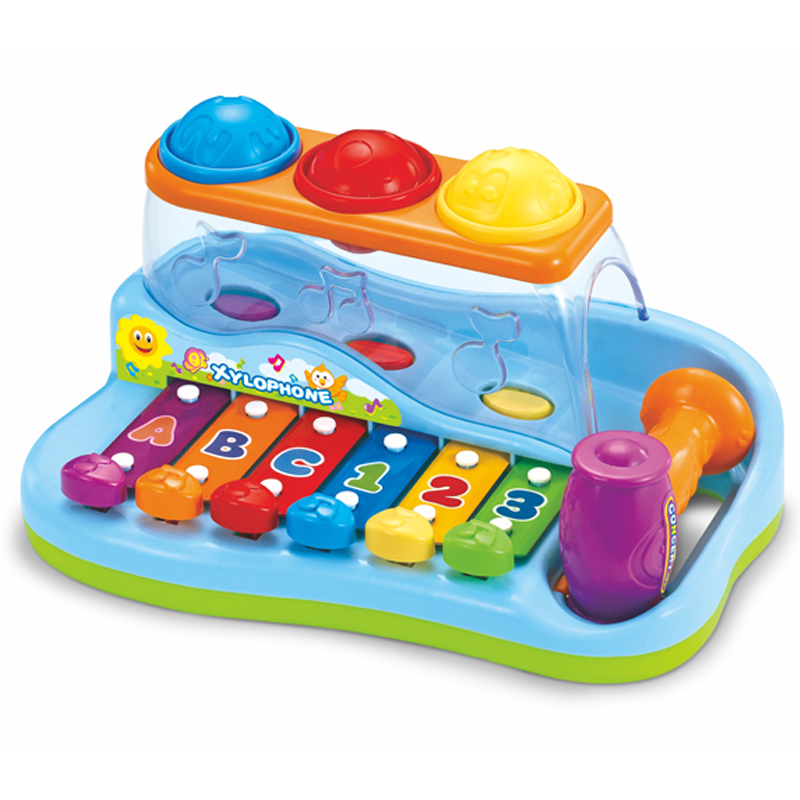 Children Baby kids Educational Plastic Toys Gift Factory OEM Infant Pop 'N Play Music Center toys