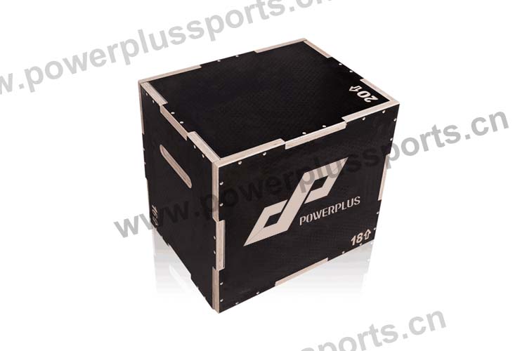 Black NON-SLIP PLYO BOX Wooden Plyo Box