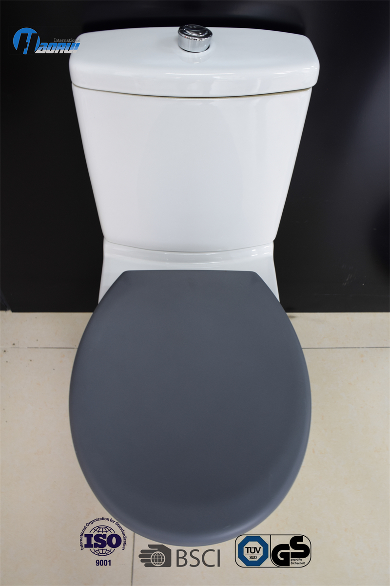 Toilet seat, Matt color UF grey color toilet seat ,soft close and quick release by one button toilet