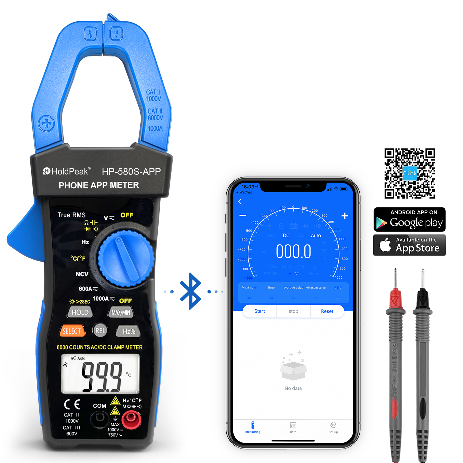 Clamp meter HP-570S-APP