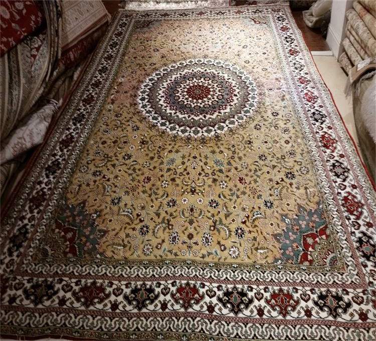 Persian carpet handmade silk carpet craft carpet pure silk carpet