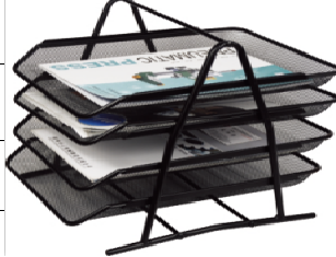 metal desktop organize
