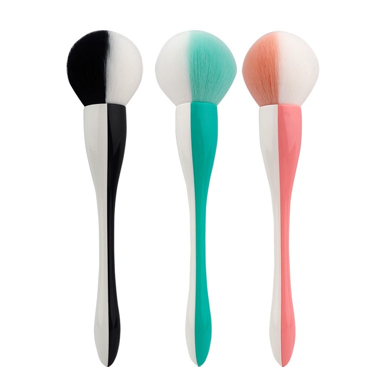 Single two-color small waist makeup brush beauty makeup tool soft fluffy honey paint powder paint