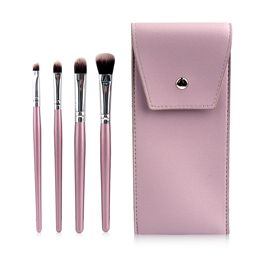 Eyeshadow brush set with taro Purple PU brush bag Portable makeup tool Makeup brush eye brush