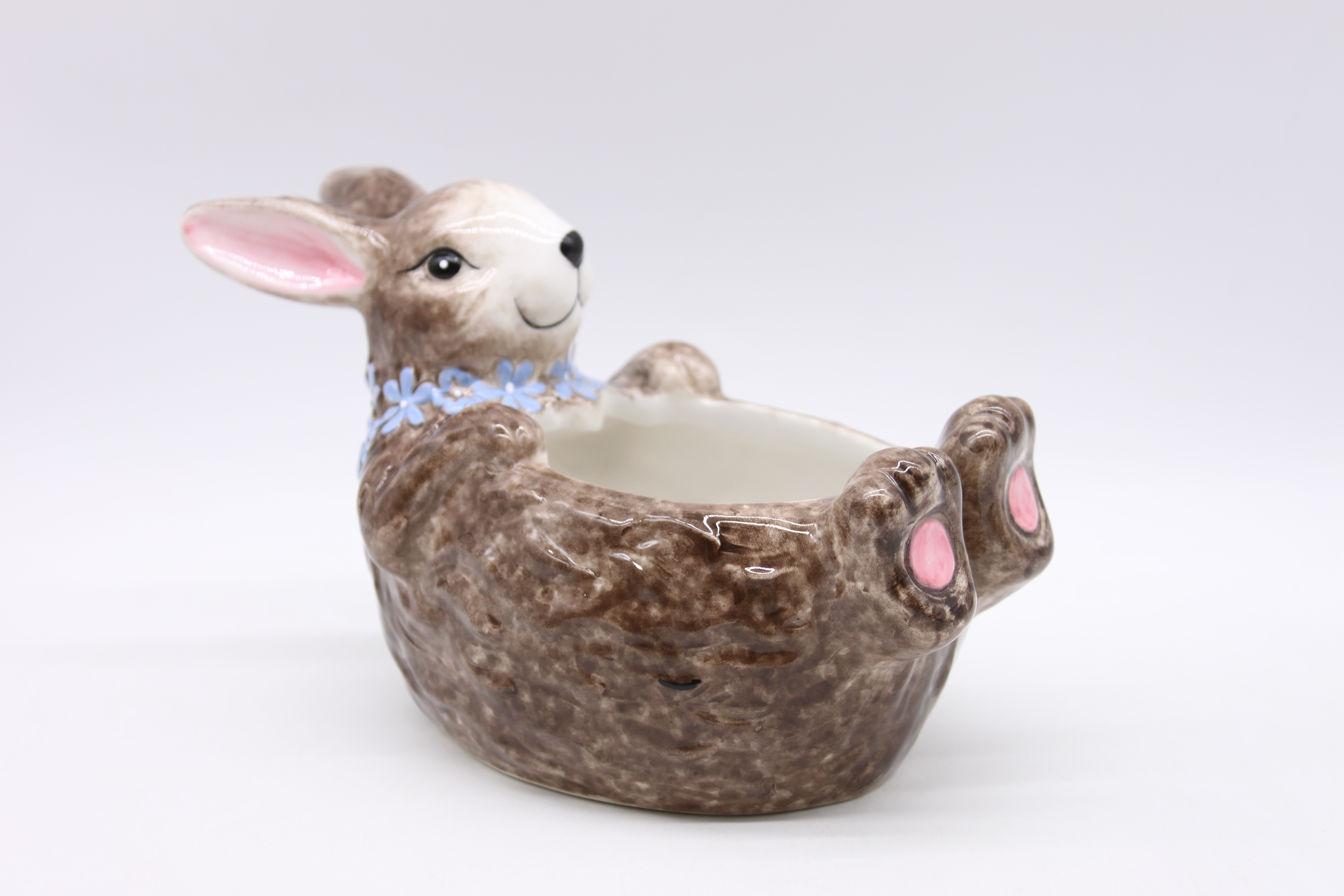 Hand-painting Ceramic Bunny Candy Bowl