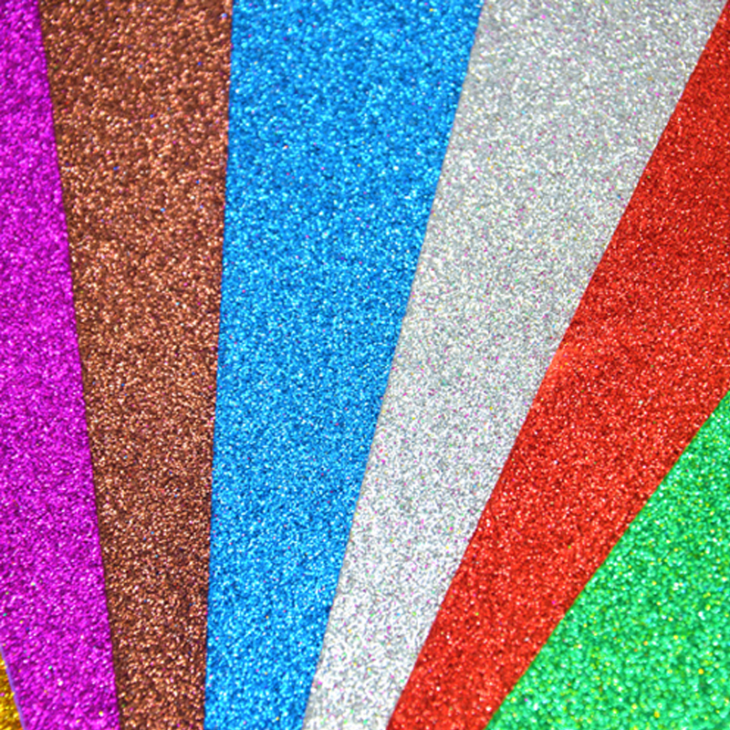 Glitter Shining Color EVA Foam Roll Custom Single-Sided Adhesive for Kids
