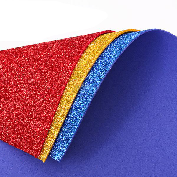 Wholesale 1.2mm~2mm glitter eva foam sheet