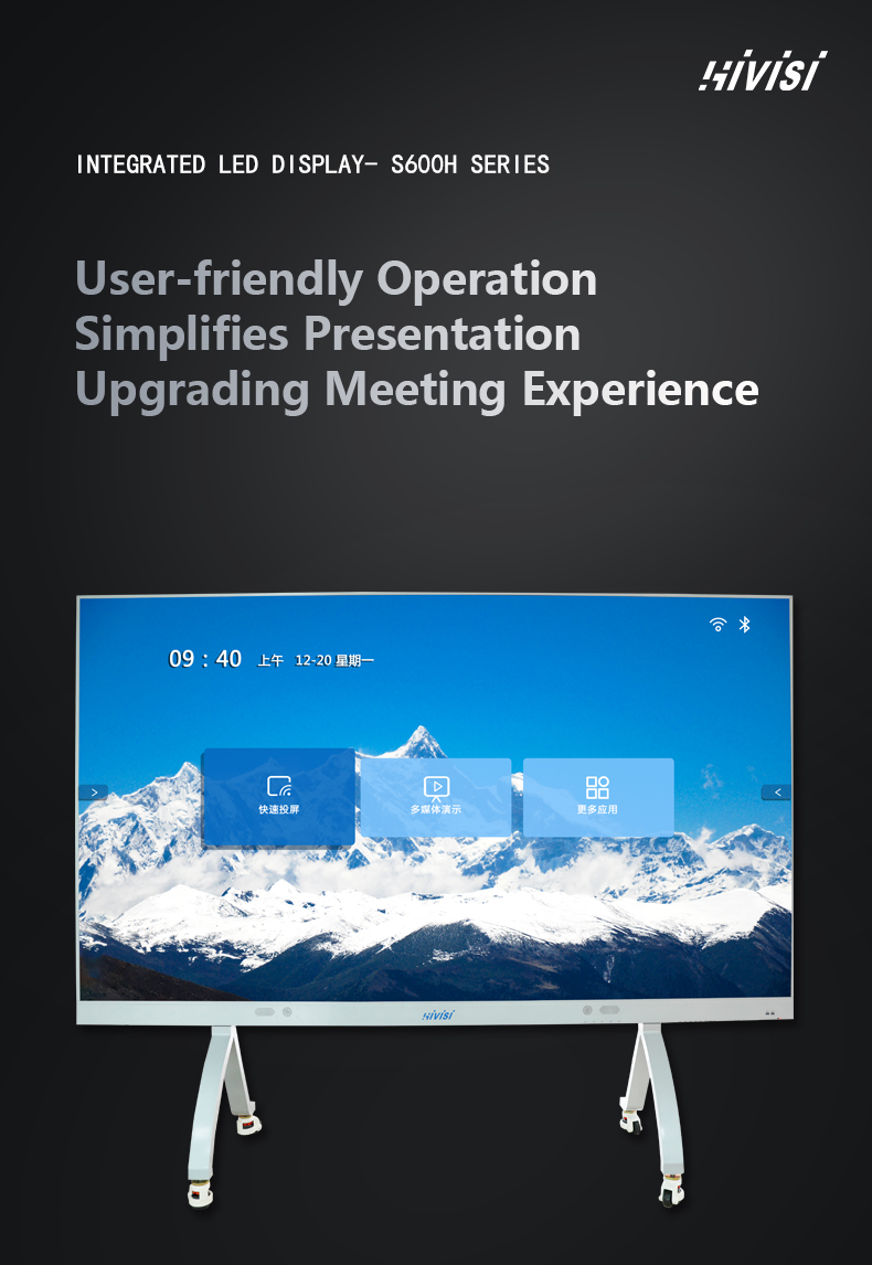 Integrated LED display screen