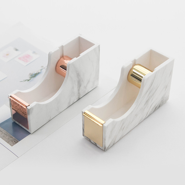 Marble design tape holder