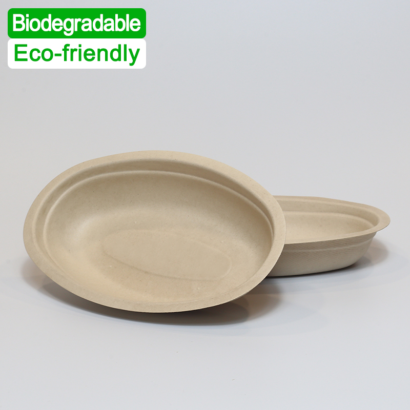 Eco-friendly Bagasse Oval Bowl