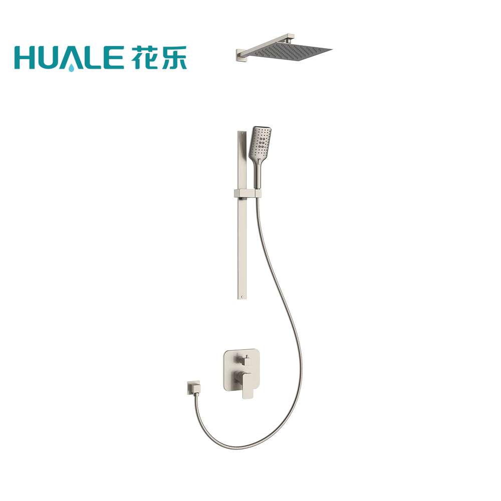Multi function shower column set with square pressure balance valve