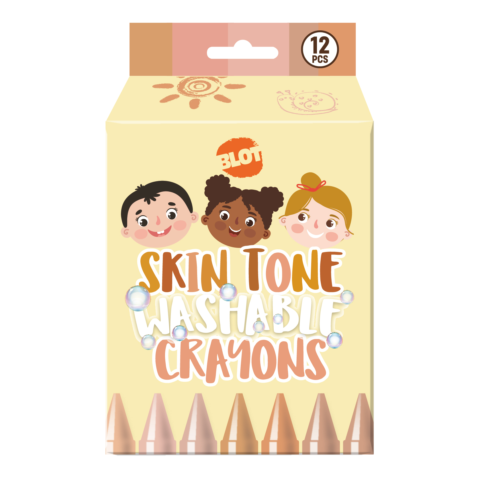 skin tone washable crayons