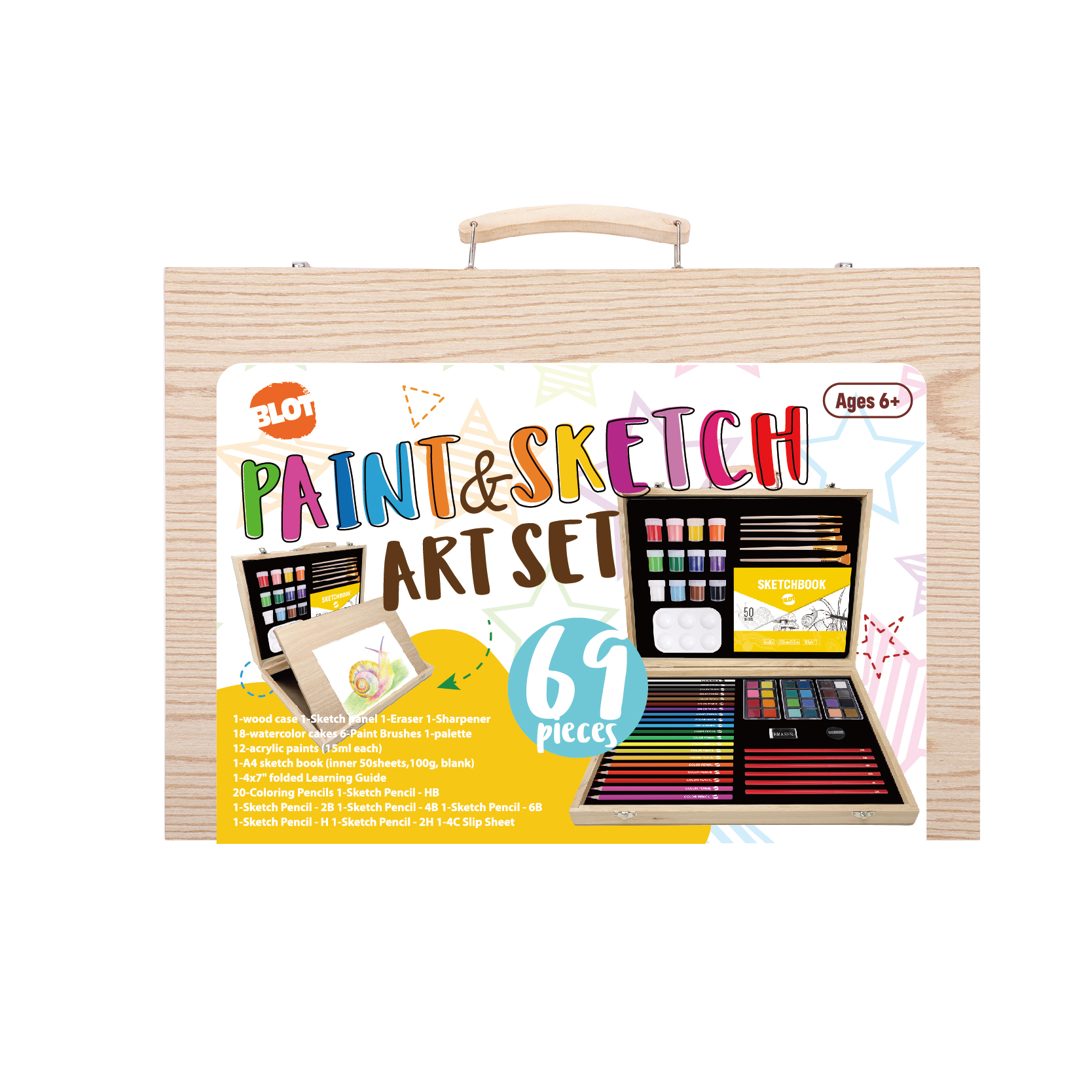 Paint and sketch art set