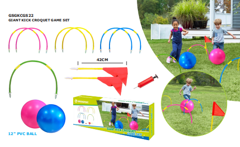 Giant Kick Croquet Game Set