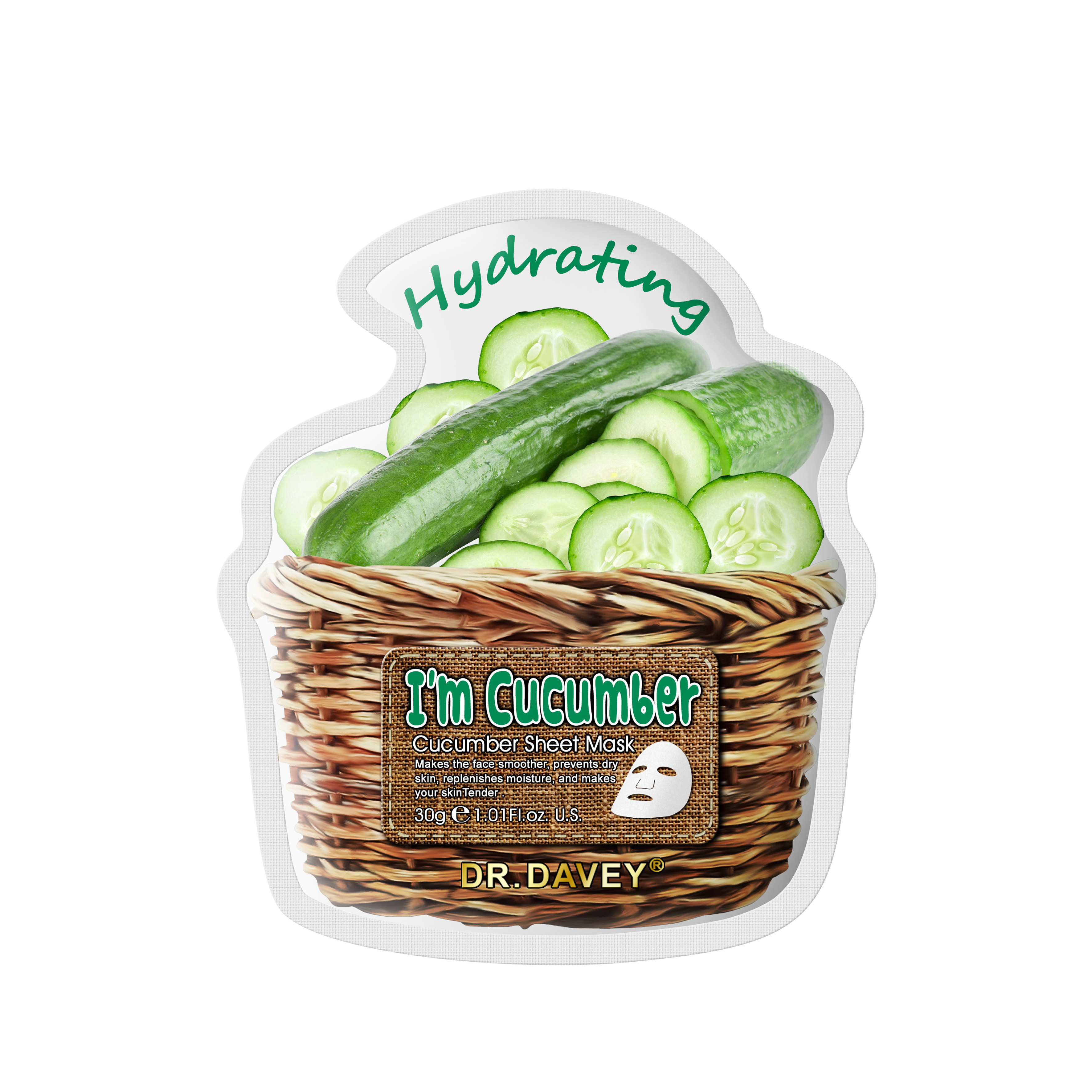 Cucumber mask sheet