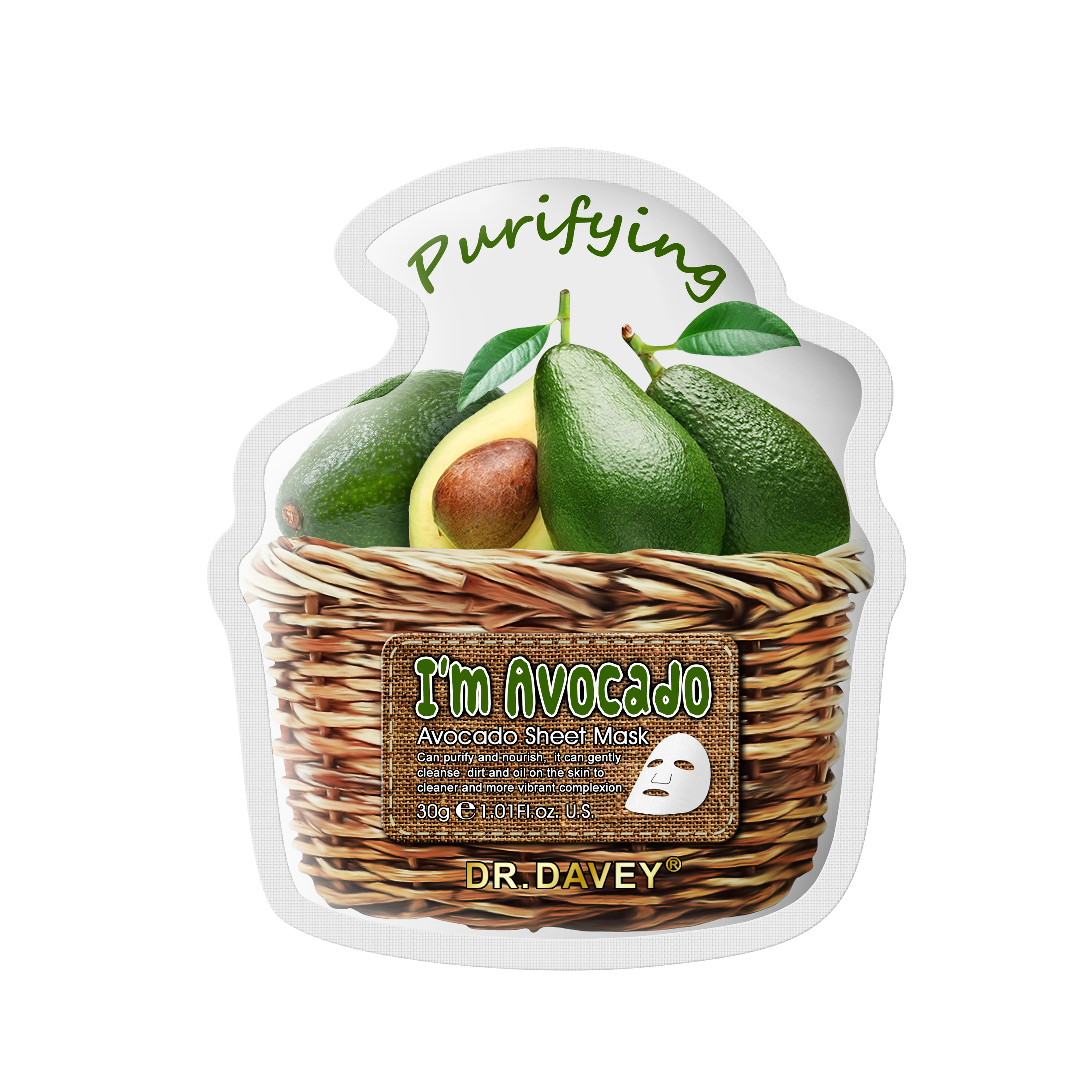 Avocado mask sheet