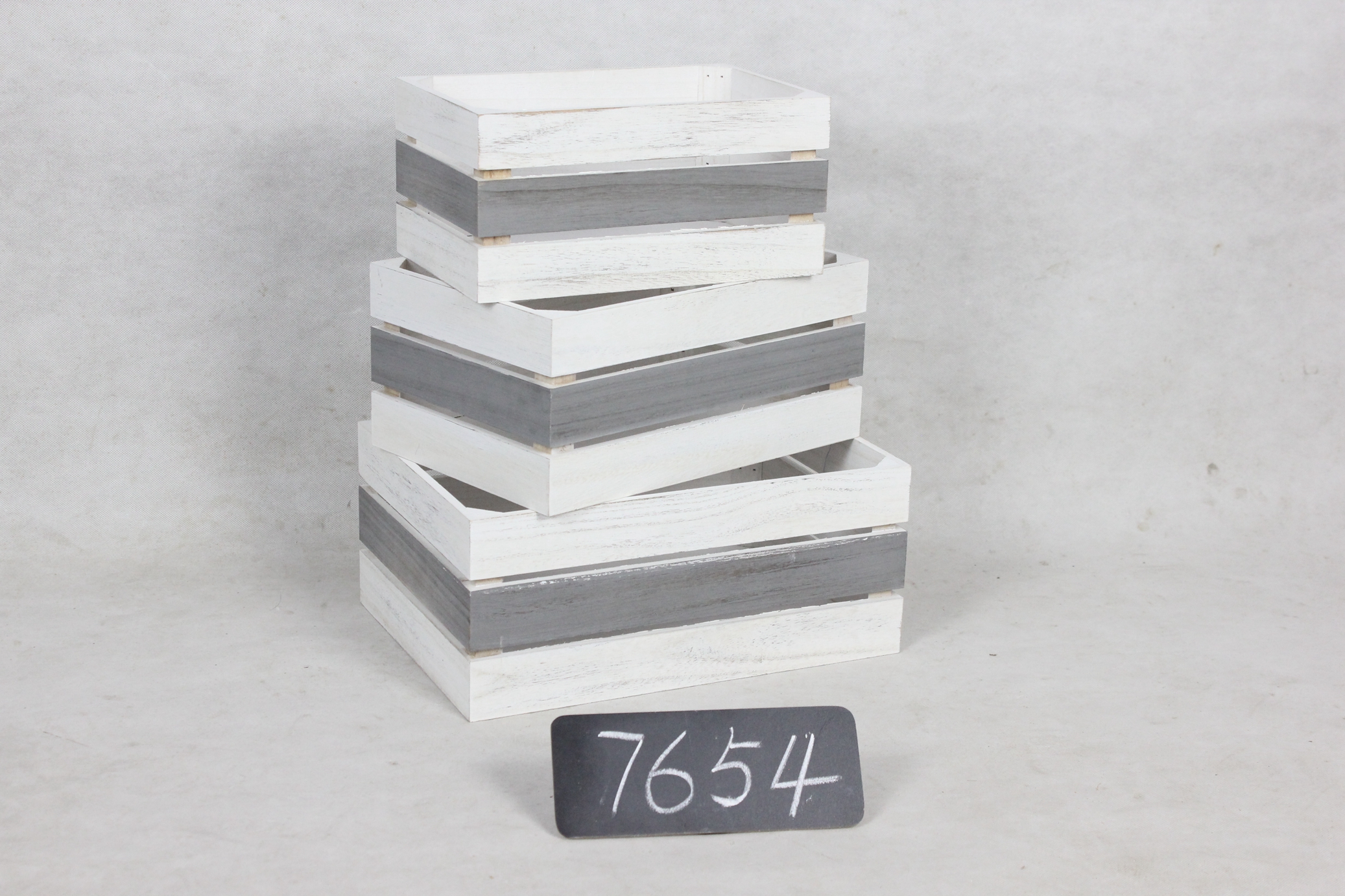 S/3 Wooden Crate