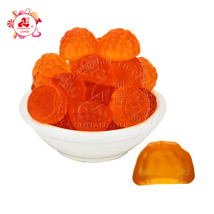 Good Quality Wholesale bulk Fruit shape Soft Gummy Candy with jam