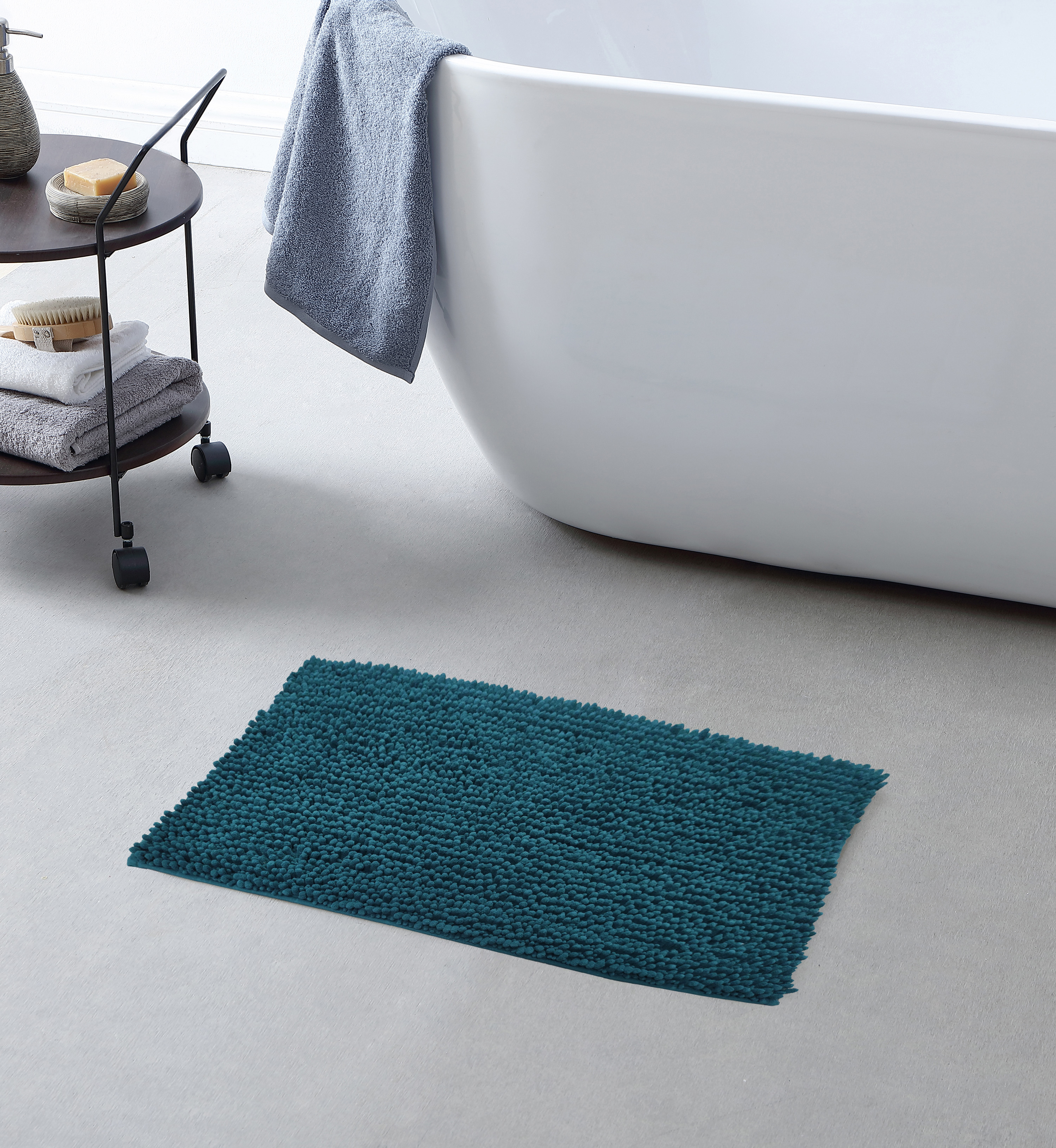Chenille bath mats