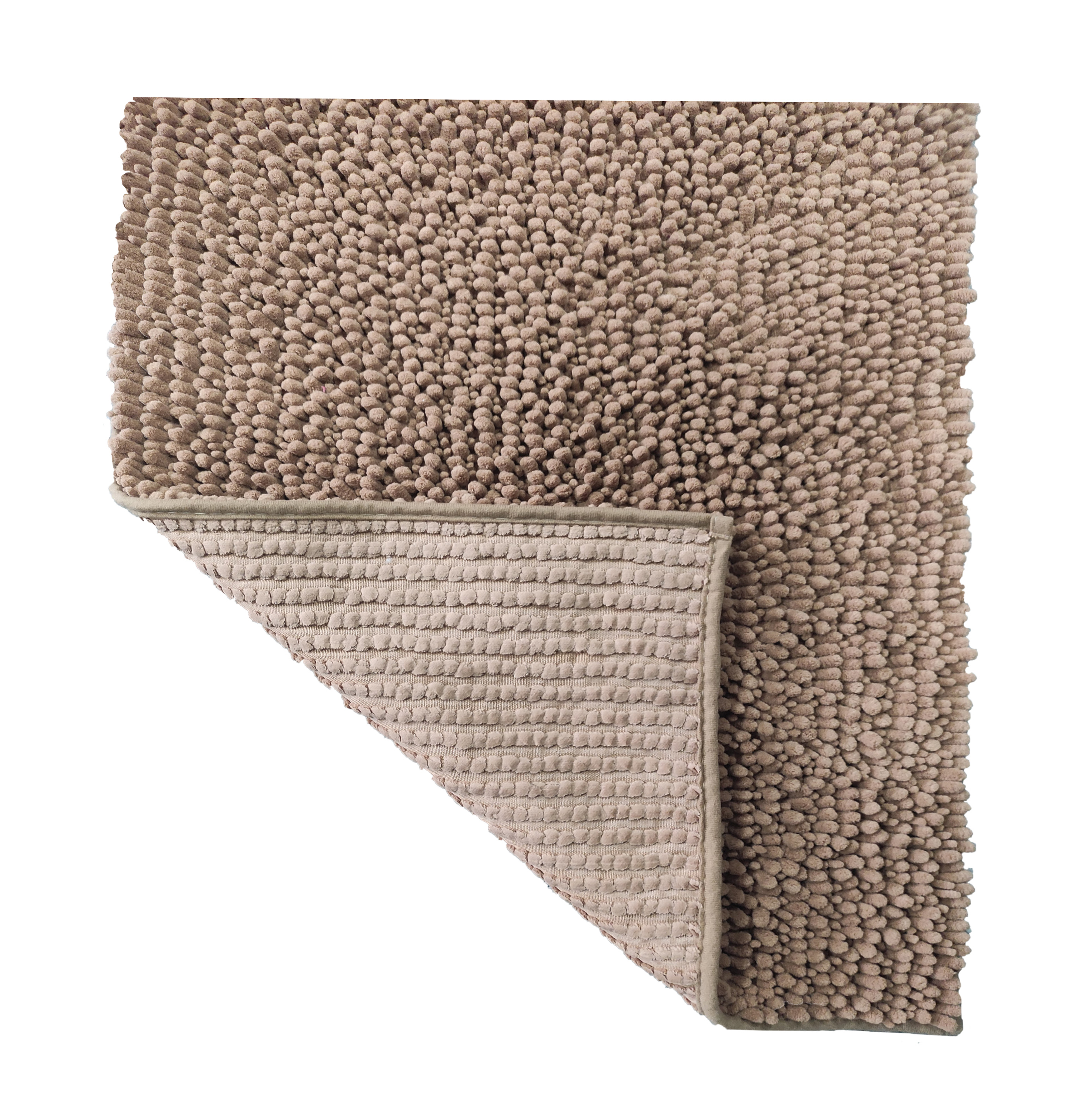Chenille bathroom rugs solid color quata style
