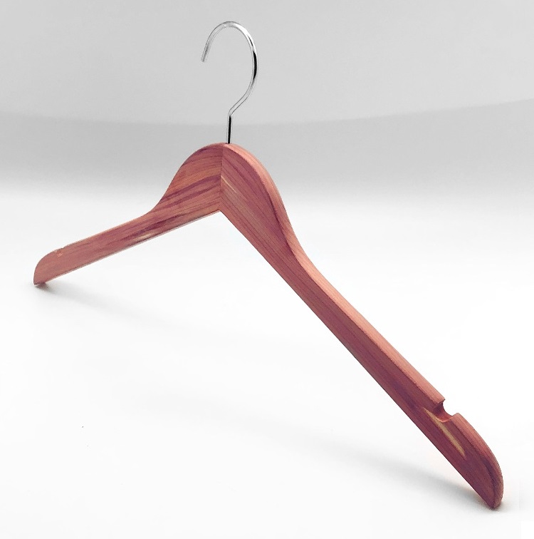 High quatity cedar wood clothes hanger no lacquer insect proof multi-functional rack with fragrance