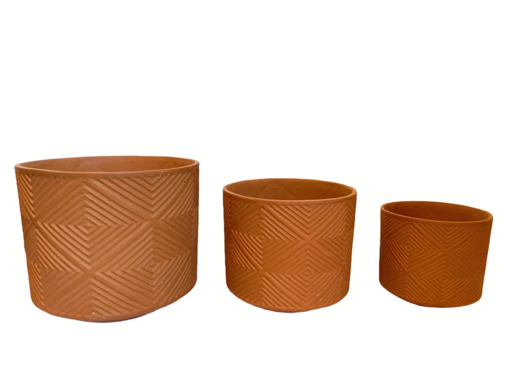 Red pottery flowerpot