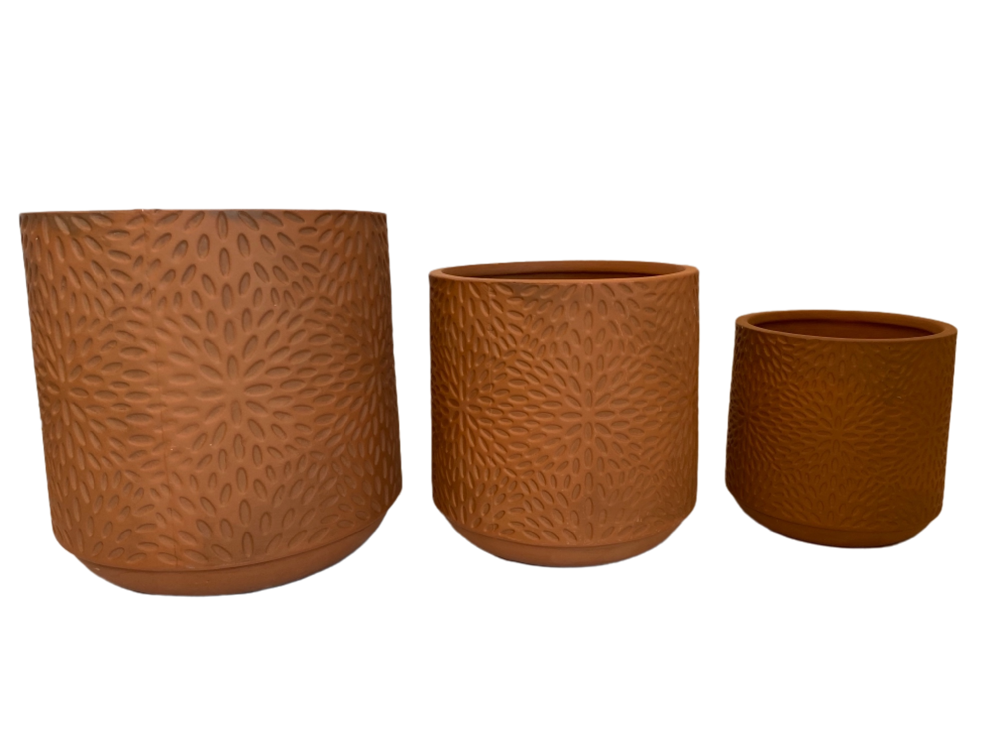 Red pottery flowerpot