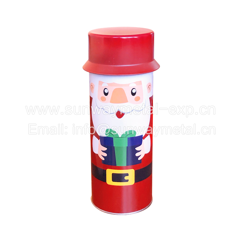 Solider shaped irregular shape tin box Christmas gift tin box toys/games tin box