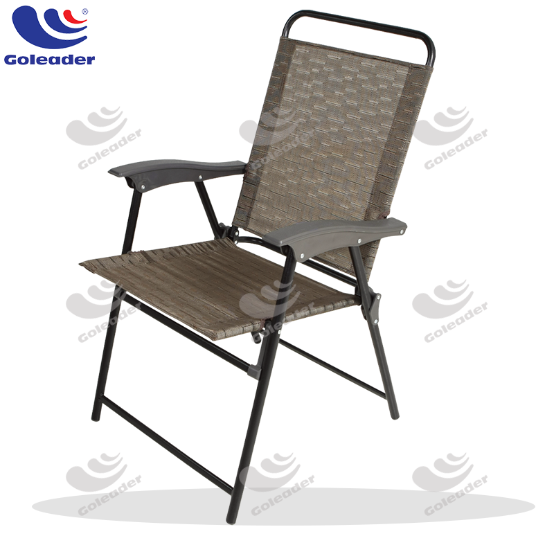 Patio Folding Sling Chairs Furniture Camping Deck Garden Pool Beach