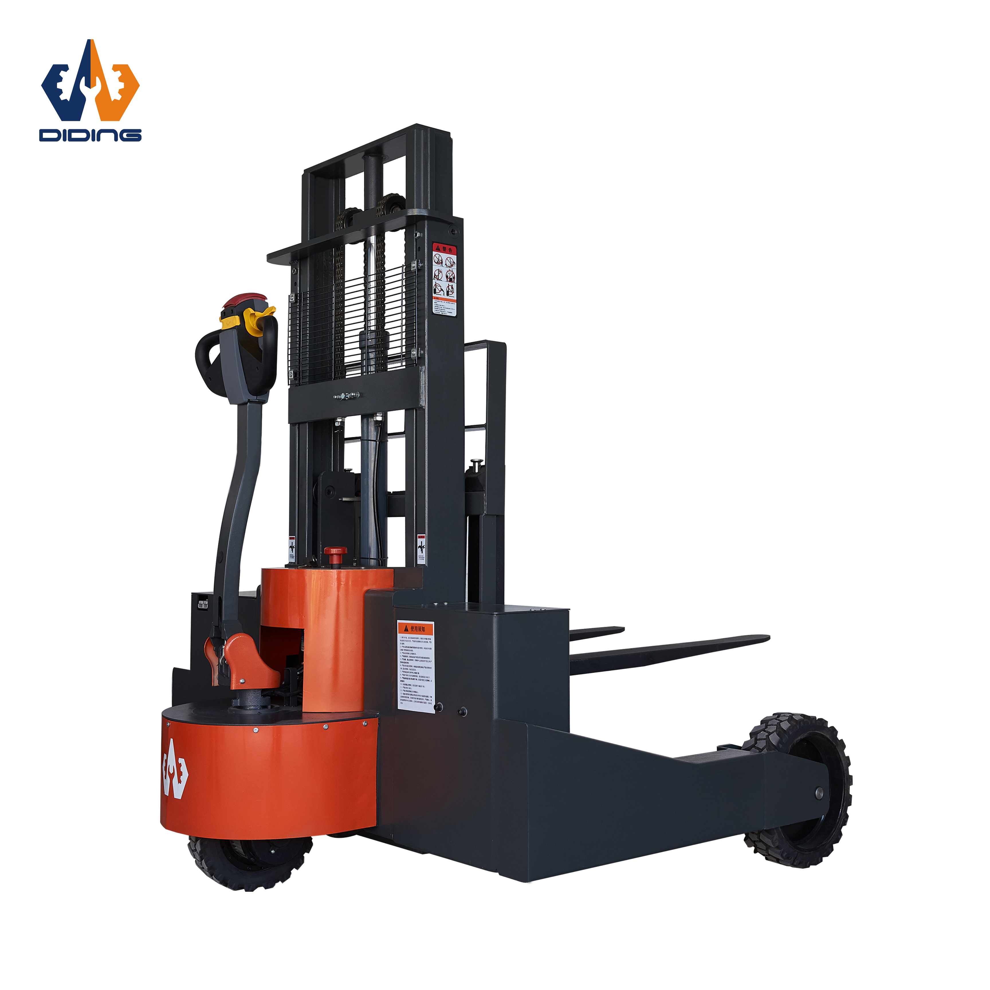 All terrain electric stacker
