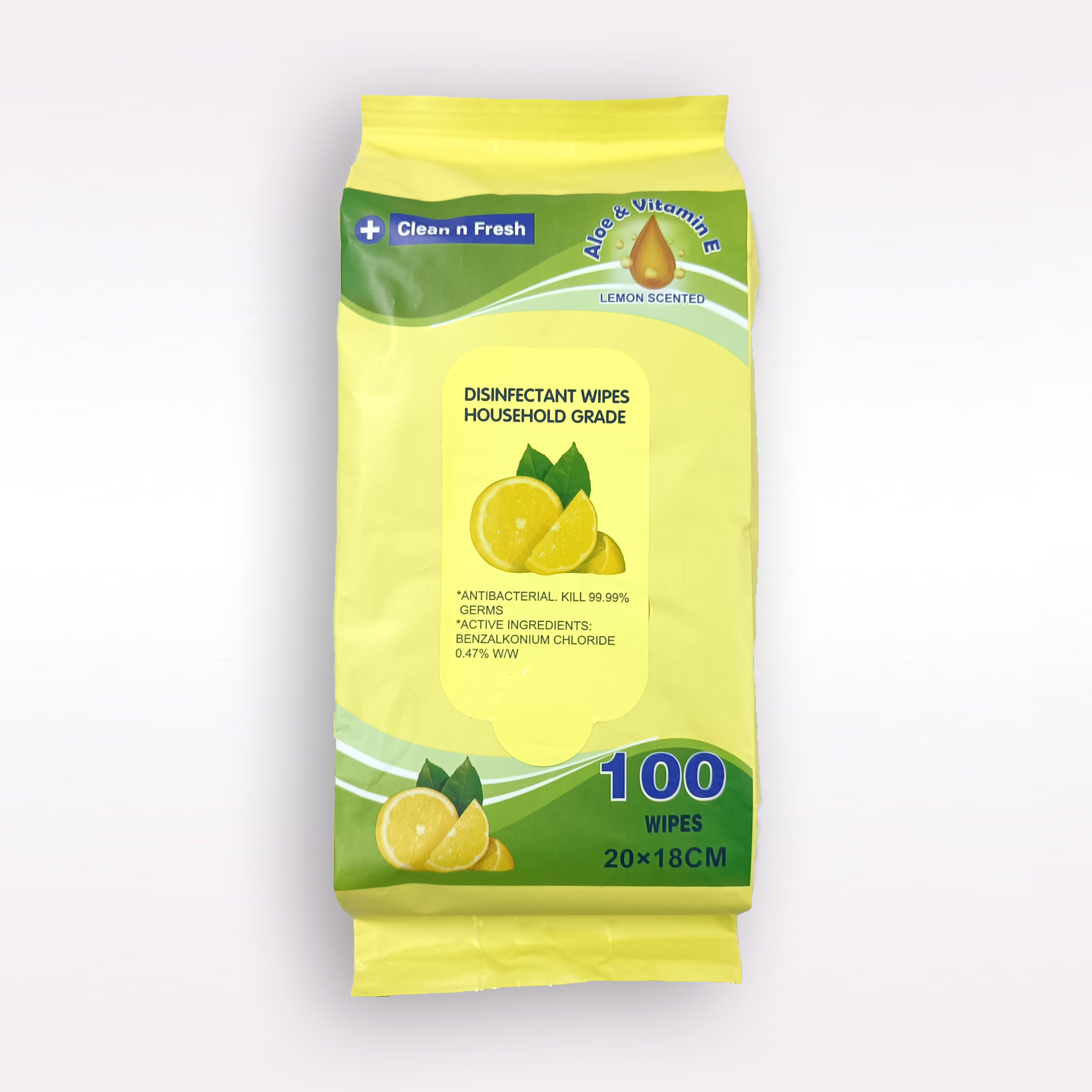 Household Surface Cleaning Antibacterial Wet wipes 80pcs/bag