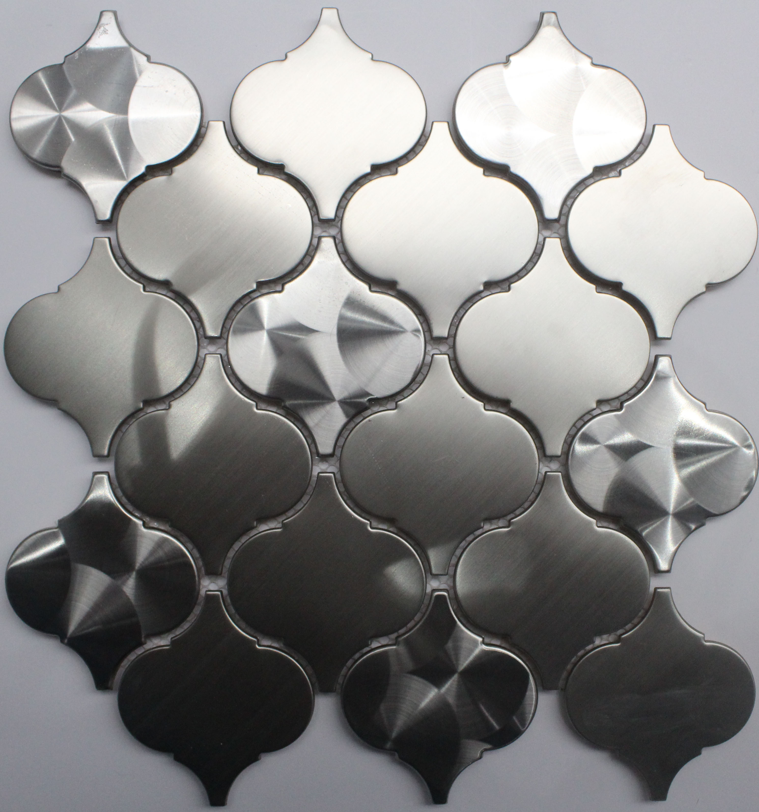Lantern Design Metal Stainless Steel Aluminum Mosaic Tile Backsplash for Wall