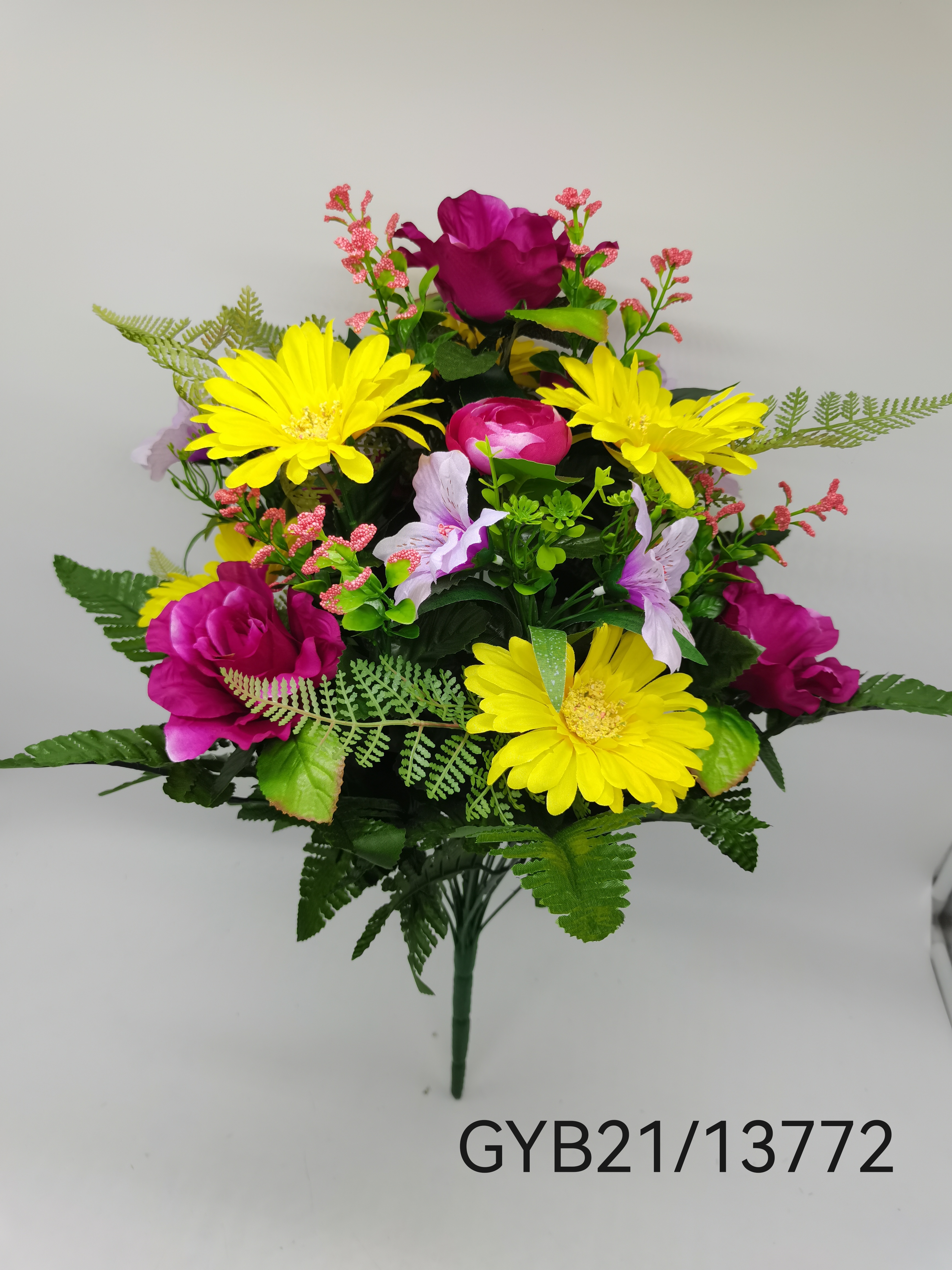 Roses and chrysanthemums