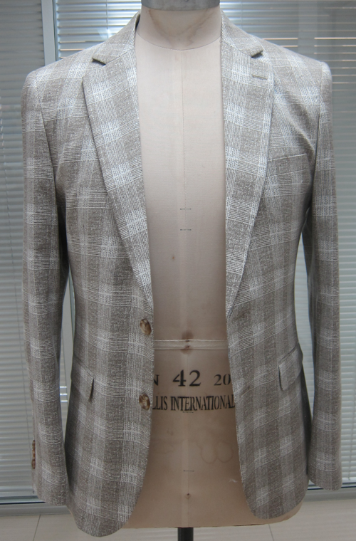men's woven linen blend blazer