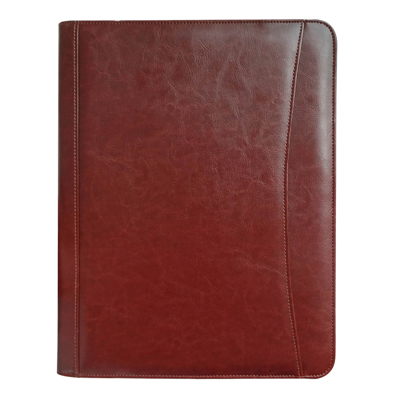A4 writing luxury pu leather brand bound men briefcase laptop bag leather briefcase portfolio