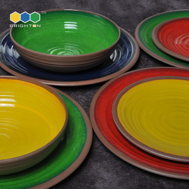 Brighton 2020 good selling china factory supply melamine dinnerware clear | SWIRL STORM collection
