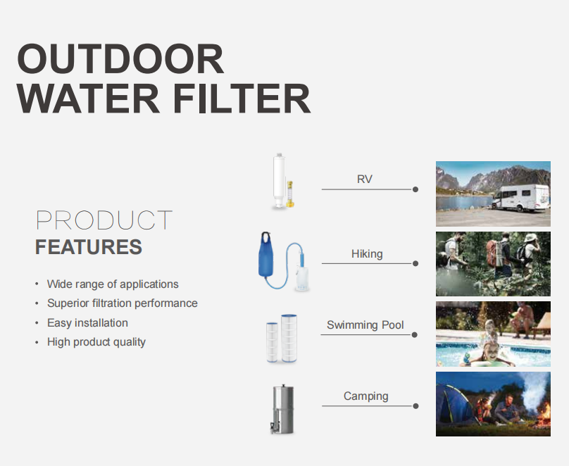 Outdoor water filter