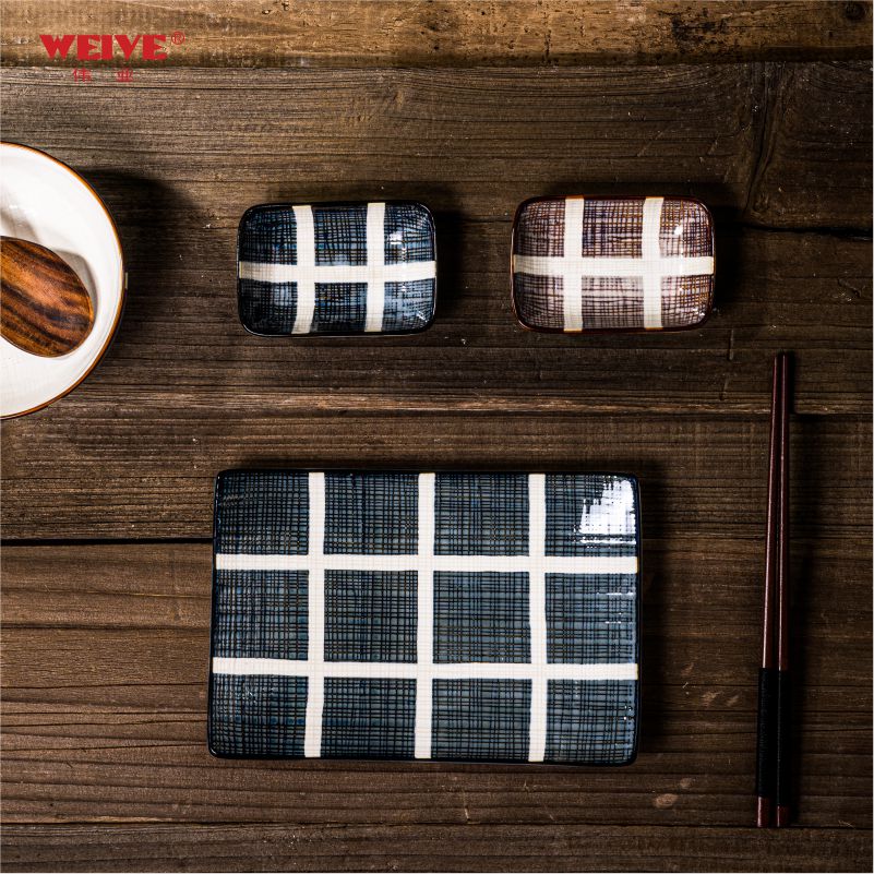 The "Grid stripe"series tableware-ASY111
