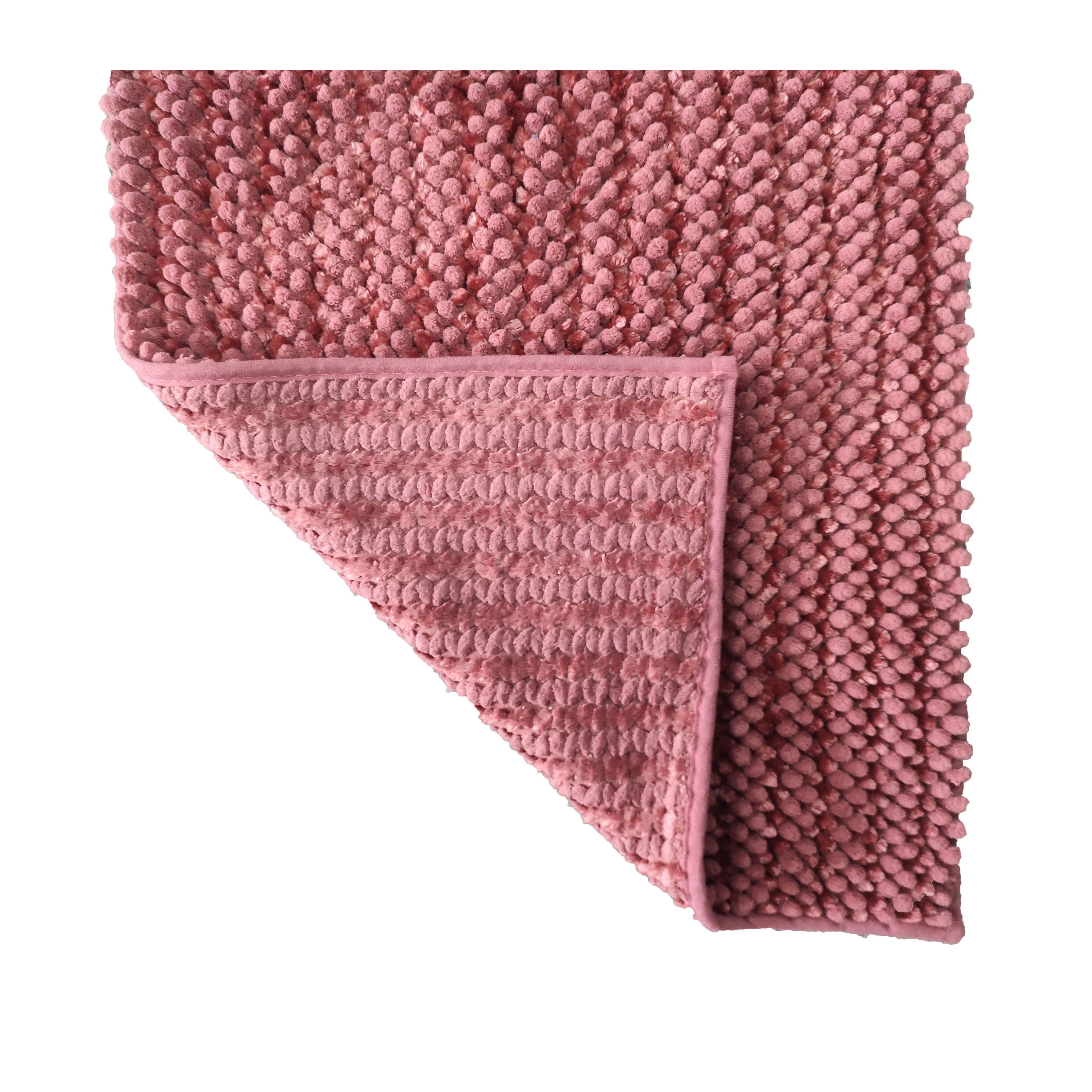 Soft chenille shower mats