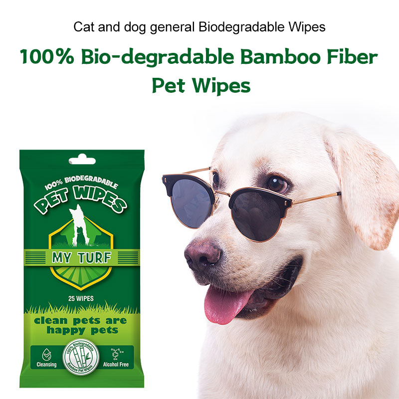 25pack biodegradable pet wipes