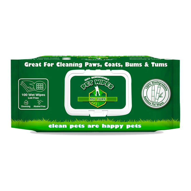 Bamboo fiber pet wipes, 100% bio degradable pet wipes
