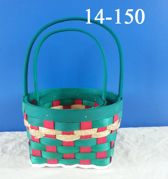 Christmas gift basket flower basket
