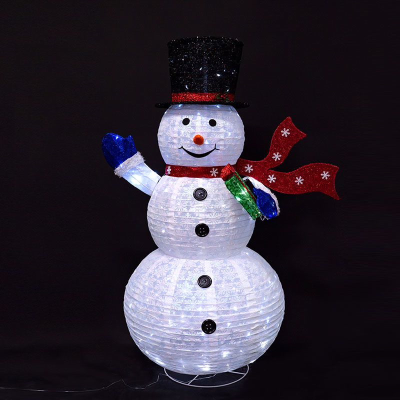 Foldable Fabric Snowman