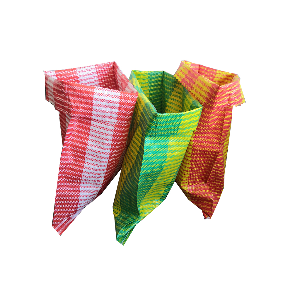 colorful pp woven bag with handle