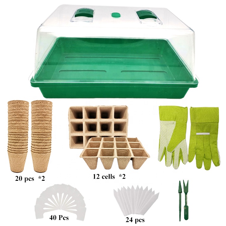 Eco-friendly Indoor Propagating Trays Kit Nursery Pot Propagator with Mini Tools