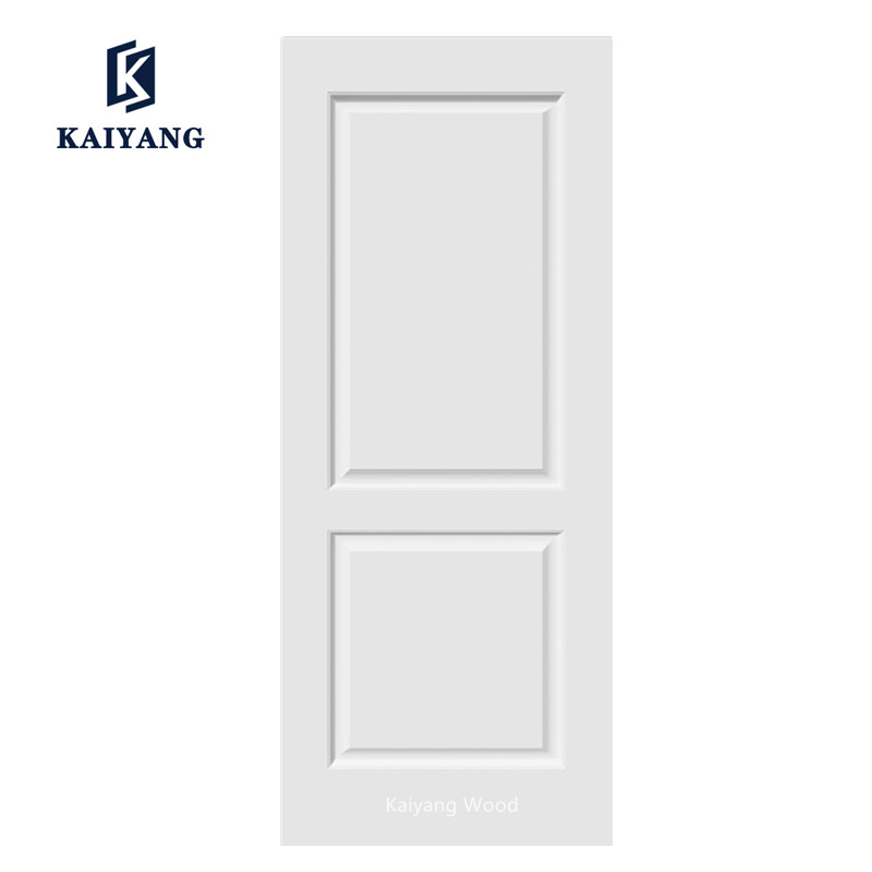 interior wooden door,2 panel North American white primed HDF molded hollow core door